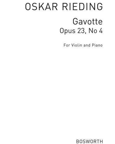 Gavotte, op. 23 No. 4 — 里丁