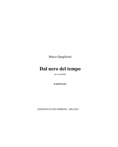 Dal nero del tempo — Marco Quagliarini