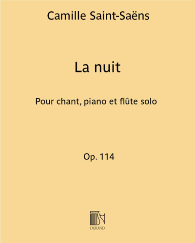 La nuit, op. 114 — Camille Saint-Saëns