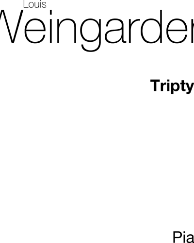 Triptych for Piano — Louis Weingarden