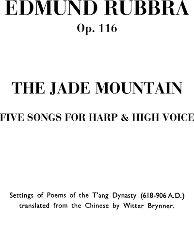 The jade mountain Op. 116 — 埃德蒙·鲁布拉