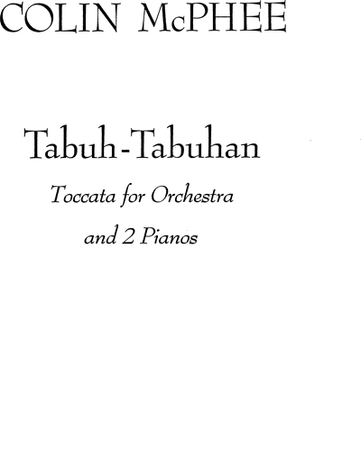 Tabuh-Tabuhan — Colin McPhee