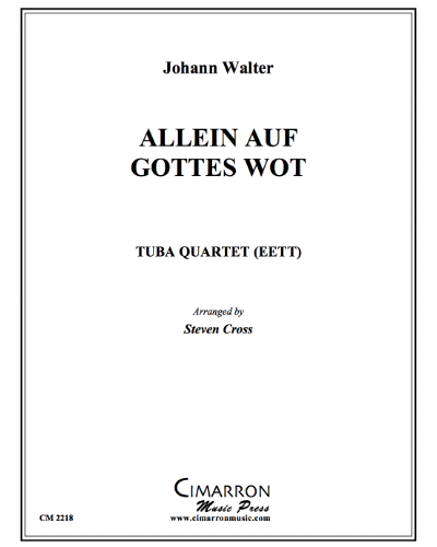 Allein Auf Gottes Wort — Johann Gottfried Walther