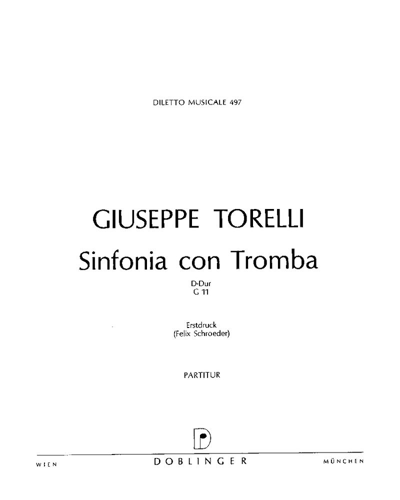 Sinfonia Con Tromba in D major, G. 11 — 托雷利