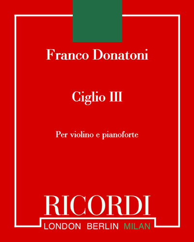 Ciglio III — 弗兰科·多纳托尼