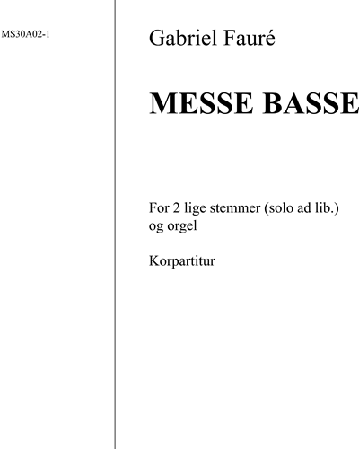 Messe Basse — 福雷