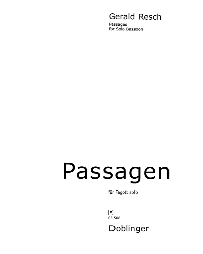 Passagen — Gerald Resch