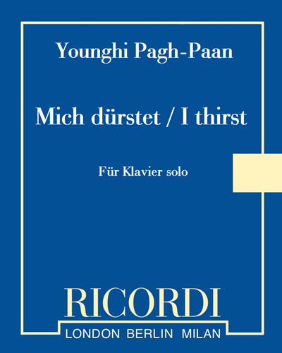 Mich dürstet — 朴英姬