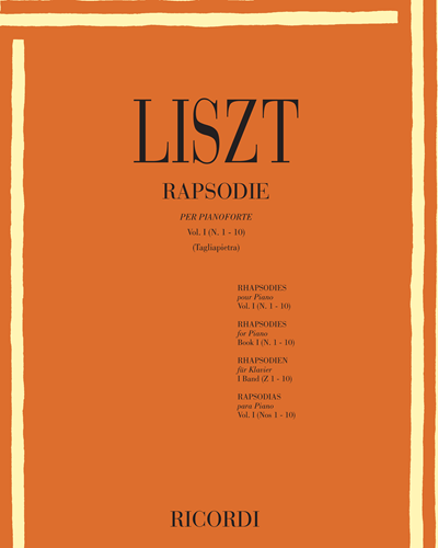 Rapsodie, Vol. 1, Nos. 1-10 — 李斯特