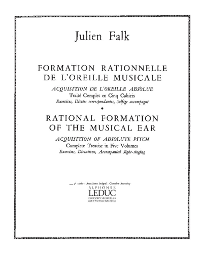 Formation rationnelle de l'oreille musicale, 4e Cahier — Julien Falk