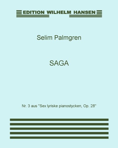 Saga, op. 28/3 — 塞利姆·帕尔姆格伦