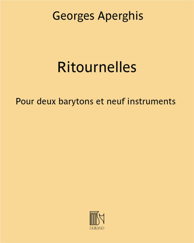 Ritournelles — Georges Aperghis