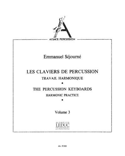 Les claviers de percussion, Vol. 3 — Emmanuel Séjourné