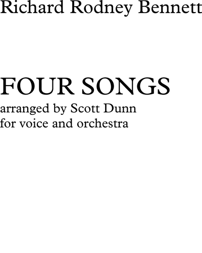 Four Songs — 理查德·罗德尼·贝内特
