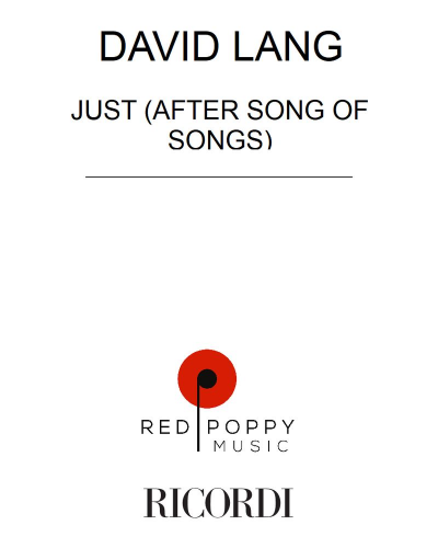 just (after song of songs) — 戴维·朗