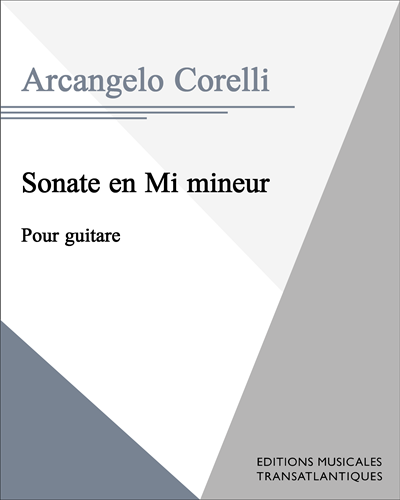 Sonate en Mi mineur — 科雷利