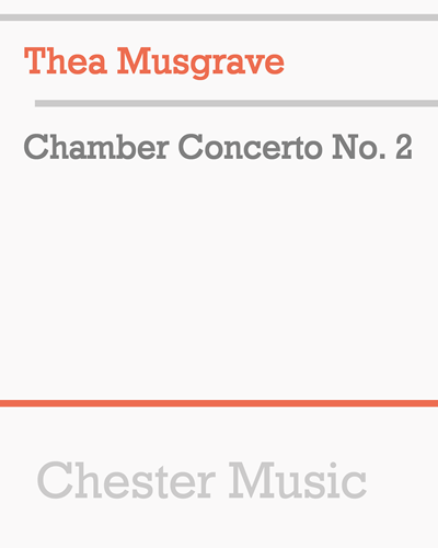 Chamber Concerto No. 2 — 西娅·马斯格雷夫
