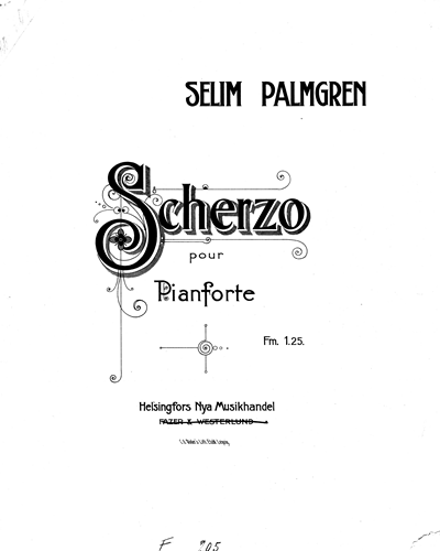 Scherzo for Piano — 塞利姆·帕尔姆格伦