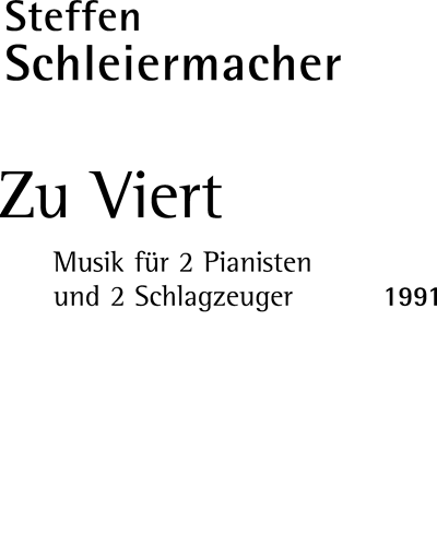Zu viert — Steffen Schleiermacher