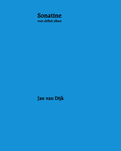 Sonatine — Jan van Dijk