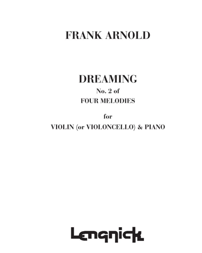 Dreaming (No. 2 from 'Four Melodies') — Frank Arnold