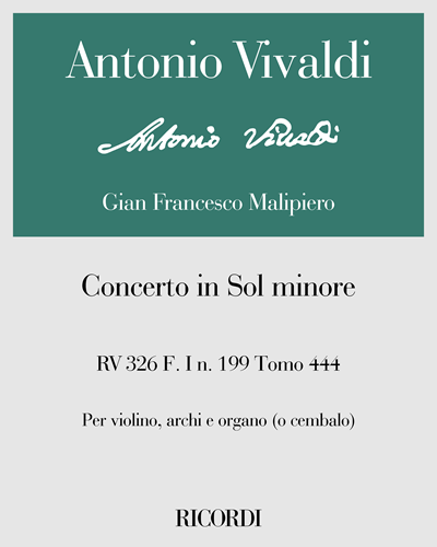 Concerto in G minor, RV 326 — 维瓦尔第