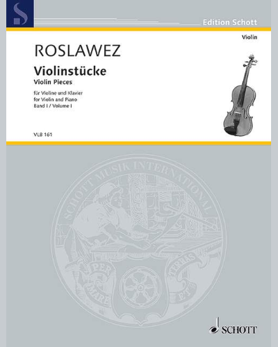 Violin Pieces — Nikolay Roslavets