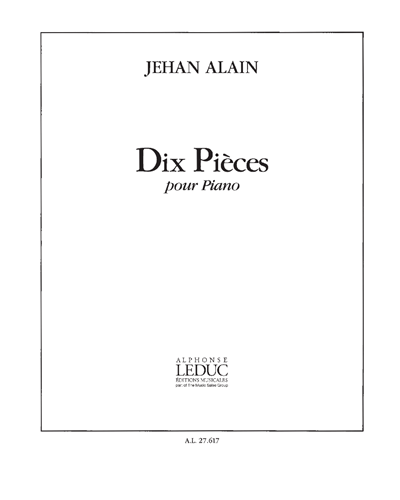 Ten Pieces for Piano — 热昂·阿兰