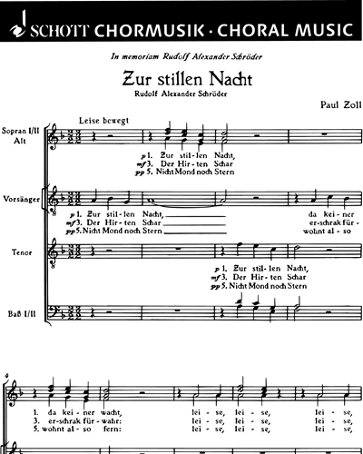 Zur stillen Nacht — Paul Zoll