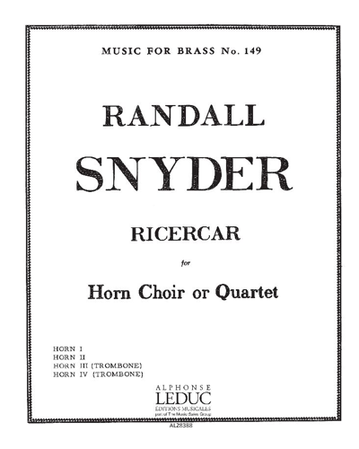 Ricercar — Randall Snyder