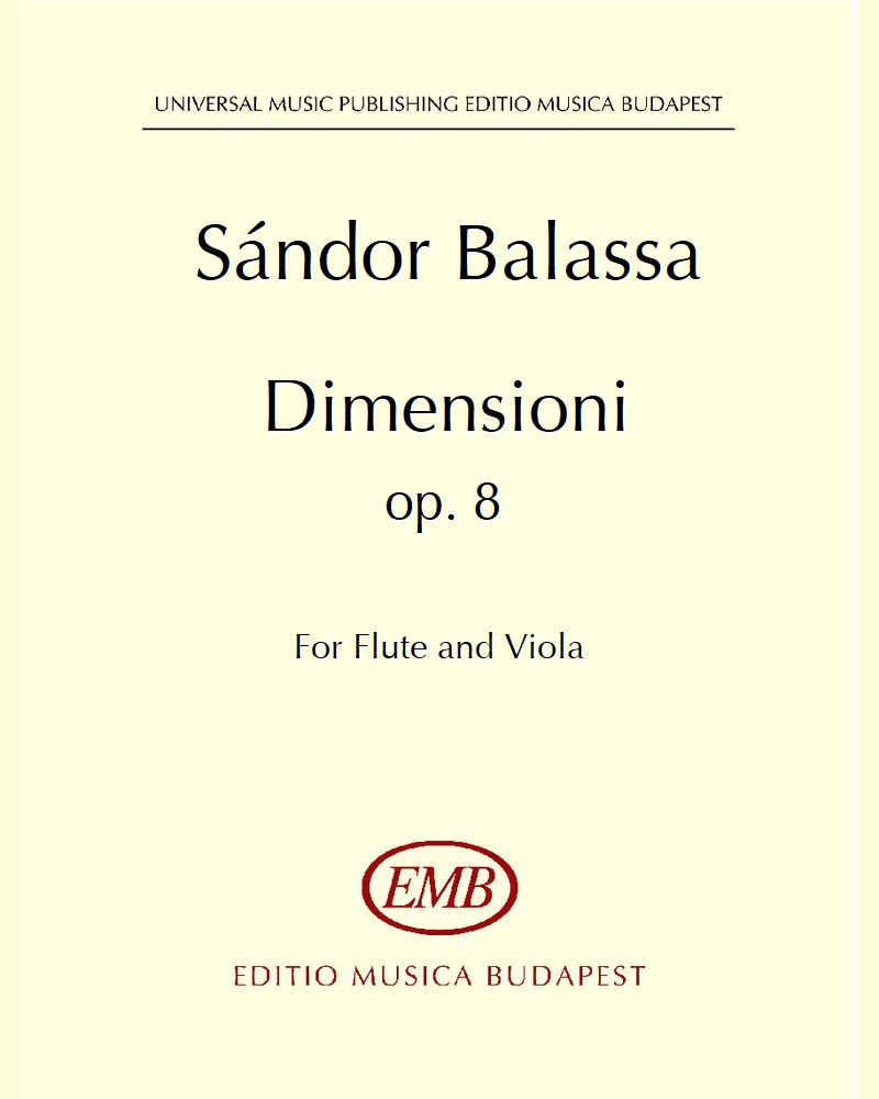 Dimensioni, op. 8 — Sándor Balassa