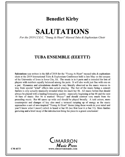 Salutations — Benedict Kirby
