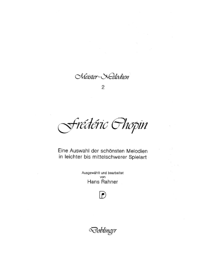 Master Melodies, Volume 2 — 肖邦