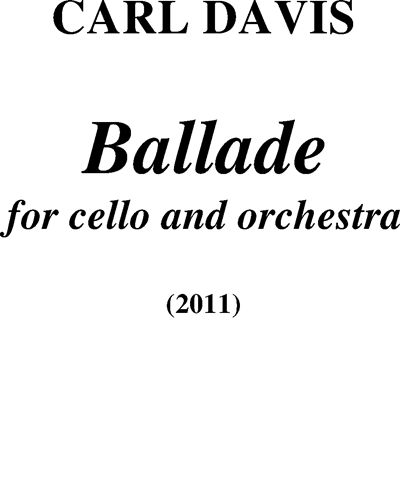 Ballade for Cello and Orchestra — 卡尔·戴维斯