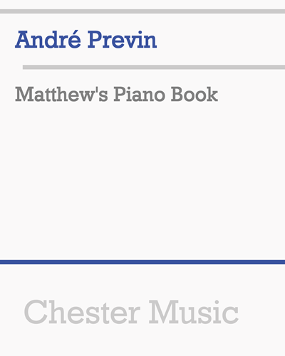 Matthew's Piano Book — 安德烈·普列文