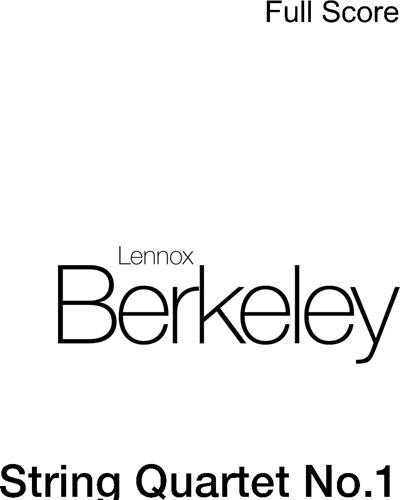 String Quartet No. 1, op. 6 — Lennox Berkeley