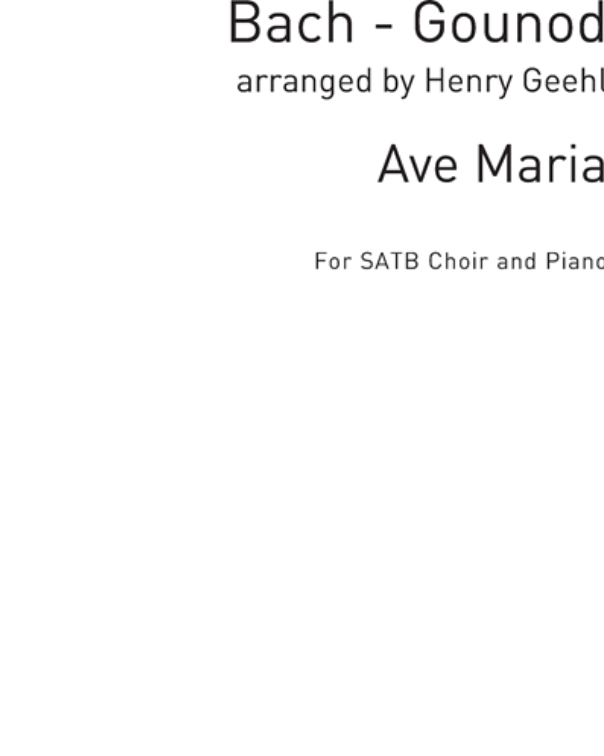 Ave Maria — 巴赫