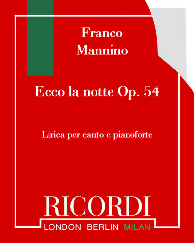 Ecco la notte Op. 54 — Franco Mannino