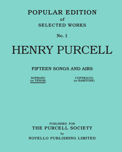 Fifteen Songs and Airs No. 1 — Henry Purcell