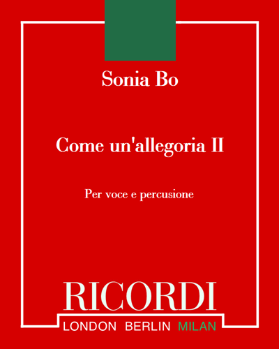 Come un'allegoria II — Sonia Bo