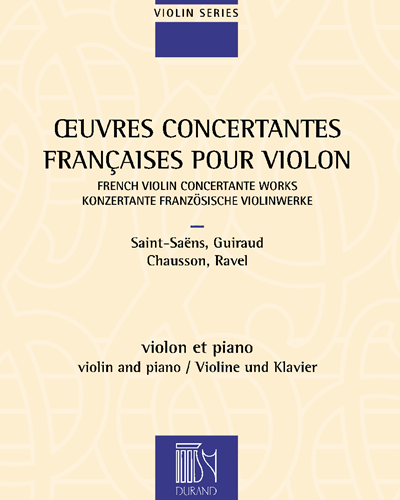 Œuvres concertées françaises pour violon et piano — 合集