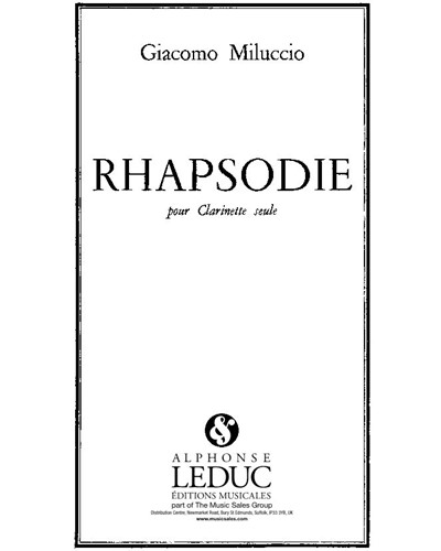 Rhapsodie — Giacomo Miluccio