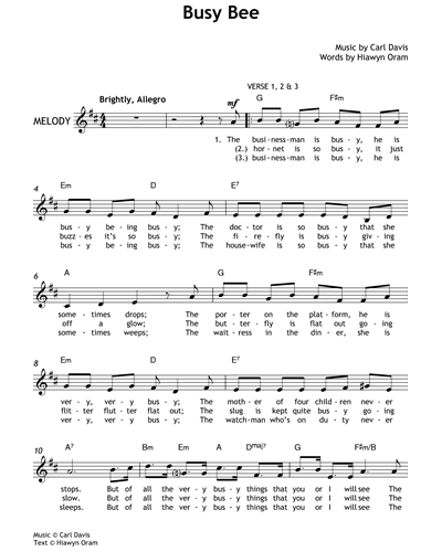Busy Bee — Carl Davis