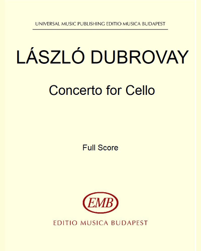 Concerto for Cello — László Dubrovay