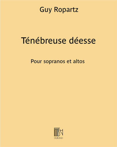 Ténébreuse déesse (n. 2 des deux chœurs extraits d' "Œdipe à Colone") — 罗帕茨