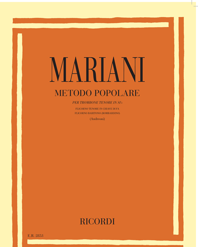 Metodo popolare per trombone tenore in Si b — Giuseppe Mariani