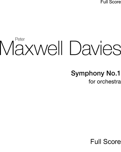 Symphony No. 1 — 马克斯韦尔·戴维斯