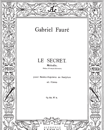 Le Secret, op. 23 No. 3 — 福雷