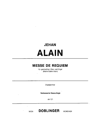 Messe de Requiem — 热昂·阿兰