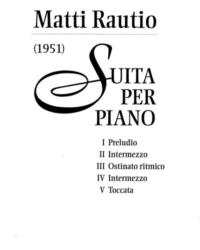 Suita per piano — Matti Rautio